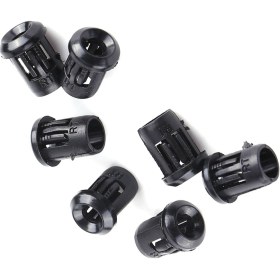 Resim Tenfowee 3mm Led Işık Diyotları İçin Siyah Nilon Tutucular - 50 Adet, Tahtalara Kolay Monte, Dayanıklı Malzeme 