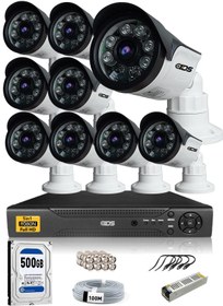 Resim IDS 9 Kameralı Set - 5mp Sony Lensli Full Hd Gece Görüşlü Güvenlik Kamerası Sistemi - Cepten Izle 