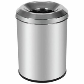 Resim Genel Markalar Krom Yanmaz Çöp Kovası 18 Litre, şık ve dayanıklı mutfak ve ofis kullanımı için ideal 