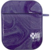 Resim Nettech - Airpods 2.nesil Uyumlu Simli İpli Arka Koruma Kılıf - Mavi Mavi 