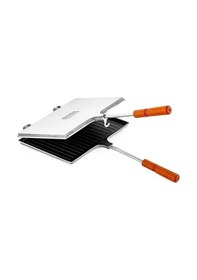 Resim Teflon Ocak Üstü Döküm Tost Makinesi 23x17cm Metal 