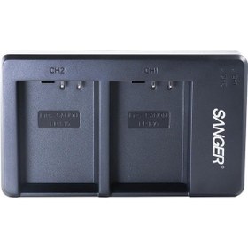 Resim Sanger Lp E10 Canon Fotoğraf Makinesi İkili Usb Batarya Şarj Alet 