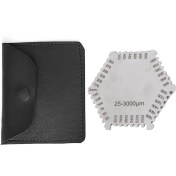 Resim Tenfowee Stahl Feuchtfilm-messkamm 25-3000μm: Präzisionsmessung Für Farbe, Lack Wiederverwendbar Mit Schutzbox 