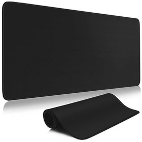 Resim Aksesuarcı Süper Kalite 90x40 Büyük Boy Xxl Mouse Pad Kauçuk Alt Taban, Yumuşak Kumaş Mousepad, Bilgisayar Ve Dizüstü Bilgisayar Uyumlu 90 40 Mouse Pad Düz Siyah 
