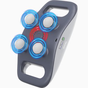 Resim Mebak M1 Masaj Tabancası, 3 Mod & 3 Seviye, 4 Başlık, USB-C, Sessiz - Gri 