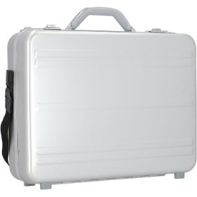 Resim 46 cm Alüminyum Laptop Bölmeli Evrak Çantası, Organizerli, Hafif 