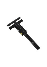 Resim Moveevo Hafif Alüminyum T Cetveli - Hassas Kayar İşaretleme Aleti, Marangozluk Ve Dıy Projeleri İçin Taşınabilir Ölçüm Aracı, Siyah. 