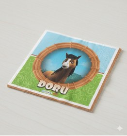 Resim Doru Film Peçete 16 Adet Baskılı Peçete Doğum Günü 