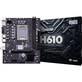 Resim Dragos Pro H610M-E M.2 Sata Wı-Fı+Bt Ddr4 3200MHZ USB 3.2 HDMI Dp VGA Ses G.lan 1700P Anakart 