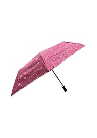 Resim Tam Otomatik Bordo Damla Desenli Şemsiye 7110c 709801 Bordo 