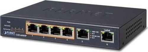 Resim Yönetilemeyen Masaüstü Tip Switch (Unmanaged Desktop Switch)&lt;br&gt;4-port 10/100/1000T IEEE 802.3 Planet