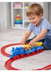 Resim Paw Patrol Tren Seti Oyuncak Raylı Tren Ve Vagonlu Eğitici Çocuk Oyuncağı 