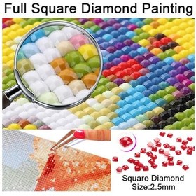 Resim 5d Elmas Nakış Renkli Çizim Kız Çapraz Dikiş Mozaik Kare / Yuvarlak Elmas Dekorasyon Ev Full Square 