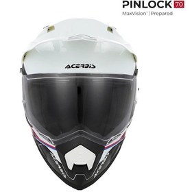 Resim Acerbis Assault Graphıc 22-06 Kask Siyah Beyaz Siyah - Beyaz 