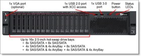 Resim 7X06A0P0EA_UPG, SR650, Intel Xeon Silver 4210R, 64Gb RDIMM Ram, 2x960Gb SSD, 4Port Gigabit Ethernet, 2x750W Power 