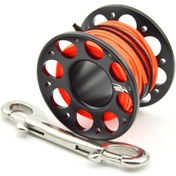 Resim Keep Dıvıng Havacılık Sluminum Makarası Çift Kancalı Dalış Şamandırası Halat Serbest Bırakma Cihazı, Renk: 15m Siyah 