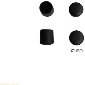 Resim Yuvarlak Profil Dış Tapa 21 Mm 4 Adet 