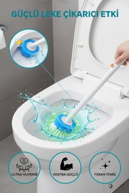 Resim ModernEvAksesuar Tuvalet Fırçası - Yeni Nesil, Banyo Fırçası, Hijyenik Fırçası, Wc Fırça, Çok Amaçlı | Tek Kullanımlık Tuvalet Temizleme | Duvara Monte Tuvalet Fırçası 