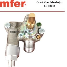 Resim Simfer Uyumlu Ankastre Ocak Gaz Musluğu Emniyetli Ventil Valf Vana - 524891027 