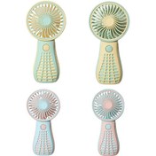 Resim Li-ion Pil İle Mini El Tipi Vantilatörler, Kişisel Vantilatör 4 Adet 4 Renk 