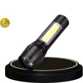 Resim Bfs 4 Mod Şarjlı Işıldak | Ultra Güçlü Cree LED | Su Geçirmez Alüminyum Gövde 