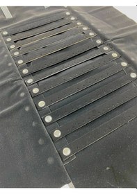 Resim Deri Kumaş Siyah Renk 64 / 25 Cm Küpe Sergileme Seyahat Çantası 