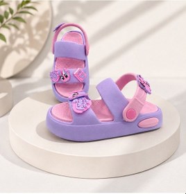 Resim Papucumun Dünyası Çocuk Eva Hafif Günlük Havuz Kumsal Kreş Terlik Sandalet Lıla-pembe 