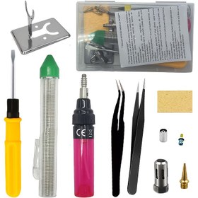 Resim Taşınabilir Kaynak Aracı Çok Fonksiyonlu Elektronik Tamir Aracı DIY Kaynak Aracı Seti, Değiştirilebilir Metal Kaynak Demiri Başlıklı Hassas Kaynak Aracı Seti Elektronik Cihaz Onarımı için Uygun Elektronik DIY Yapım Ev Tamiri vb 