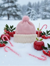 Resim Günebakan Çiftkat Örgü Bebek Beresi (0-12 Ay Uyumlu) 