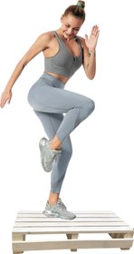 Resim Reyo Dizayn Doğal Ahşap Ev Içi Kullanıma Uygun Kaymaz Tabanlı Step Tahtası 10x25x50 cm 