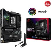 Resim Asus Rog Strıx Z890-F Gamıng Wıfı, 8600MHZ, 4xddr5, 5x M.2, Hdmı, Dp, 2xthunderbolt, 4xtype-C, Wi-Fi 7, Bluetooth 5.4, Intel Core Ultra Cpu(Seri 2), LGA1851 Soket, Gaming Anakart 