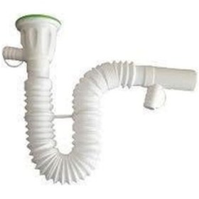 Resim Körüklü Lavabo / Mutfak Eviye Gider Sifonu Çift Çıkışlı 