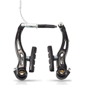 Resim Neevoyu Bisiklet V-fren Seti - Dayanıklı Metal Kılavuzlar Ve Yedek Fren Balataları İçerir 13 Cm 