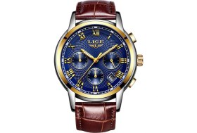 Resim Lige Deri Kordonlu Erkek Kol Saati 