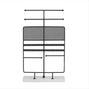 Resim Dadata 7 Katmanlı Büyük Mücevher Ekran Rafı Mermer Taban Bilezik Kolye Takı Raf Yüzüğü Küpe Depolama Rafı Siyah (Yurt Dışından) 