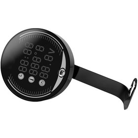 Resim Youmex Motorcycle Elektrikli Araçlar İçin 9-24v Abs Dijital Lcd Voltmetre Ve Termometre - Hızlı Okuma, Sıcaklık-saat Gösterimi, Dayanıklı 