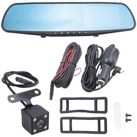 Resim 4,3 İnç Araç Dvr Dikiz Aynası Sürüş Video Kaydedici, Çift Lensli 1080p Ips Araç Kamerası - Kaiyi 