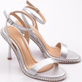 Resim Dgn 2414 Kadin Taş İşli Topuklu Abiye Ayakkabi 2414-2219-R0626 