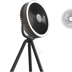 Resim Lenyes LHF11 LED Işıklı 4 Kademeli Çok Fonksiyonlu Soğutucu Fan Beyaz 