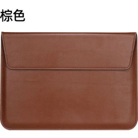 Resim Springsun 13 İnç Kahverengi Notebook Çantası - Macbook Pro, Dell, Lenovo Uyumlu Pu Deri Envelope Stil - Hafif, Dayanıklı, Lux İç Çantası 