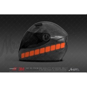 Resim Rfhlm240 Reflektif Kask Seritleri V2 Turuncu 