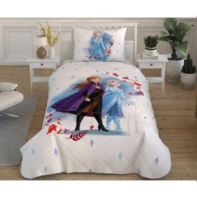 Resim Taç - Frozen 2 Friendship Tek Kişilik Yorgan Seti 