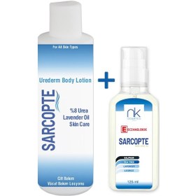 Resim Sarcopte Cilt Bakım Losyonu Güçlü200 ML + Urederm Onarıcı Ve Yatıştırıcı Bakım Kremi 125 ML 