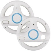 Resim Youmex Nintendo Wii İçin Abs Plastik Volan Seti - Mario Kart Yarış Oyunları İçin Ergonomik 2 Adet Beyaz Kolu 