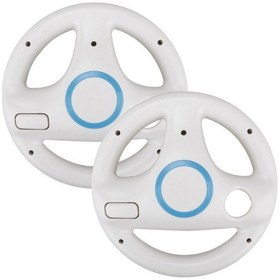 Resim Youmex Nintendo Wii İçin Abs Plastik Volan Seti - Mario Kart Yarış Oyunları İçin Ergonomik 2 Adet Beyaz Kolu 