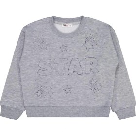 Resim Civil Girls Star Baskılı 6-9 Yaş Eşofman Takımı - Gri 