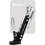 Resim Dashanshop Silvery Ayarlanabilir Motosiklet Üçlü Ağaç Şase Ön Arka Çift Delikli Yay Sistemi Alüminyum Alaşım 