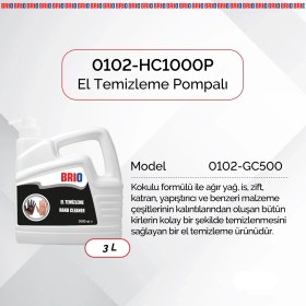 Resim Brio El Temizleme Pastası 3000 Ml Pompalı 