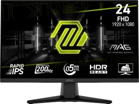 Resim MSI MAG 242F 23.8" 1920x1080 FHD 200 Hz 0.5 MS HDMI DP FreeSync Premium IPS Oyuncu Monitörü 
