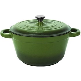Resim Lava New Heritage Serisi 24 CM Döküm Demir Kapak Yeşil Yuvarlak Tencere LV Y TC3 24 YK3 G 